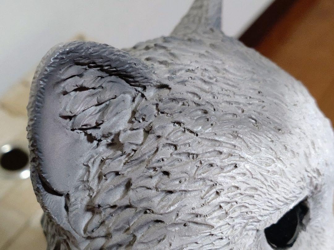 Amazon.co.jp: カスターニャcastagnaイタリア製 白猫 置物 高さ21cm